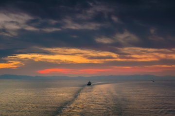 Steaming away from Busan