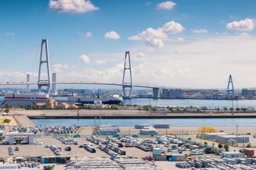 Scenes over Nagoya port
