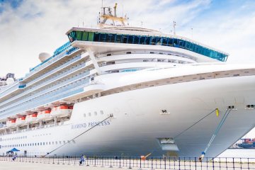 Diamond Princess docked in Nagoya