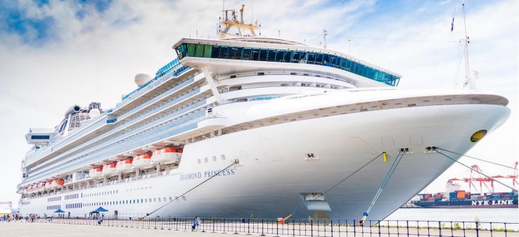 Diamond Princess docked in Nagoya