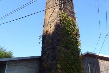 <p>The chimney of the traditional kiln</p>