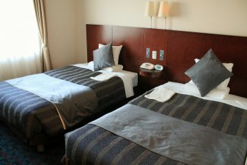 <p>The beds are really comfortable and have memory foam pillows</p>