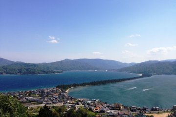 <p>A glorious view of Amanohashidate from Kasamatsu Park</p>