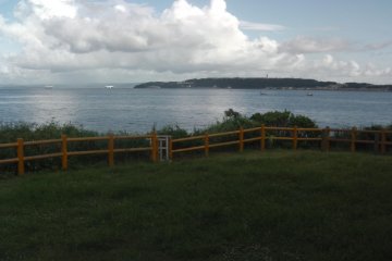The quieter half of the island, away from the beach