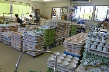 <p>More pottery products at different stages of production</p>
