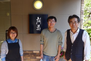 <p>My welcoming hosts at Hataman</p>
