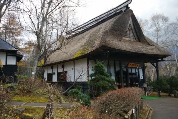 <p>A traditional house next to the entrance doubles as a folk museum</p>