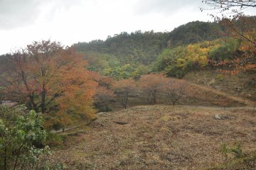 <p>Outside the first tunnel up on a small hill there are nice views of the mountains that surrounds the mine site</p>