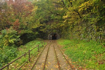 <p>The tunnel that leads to the exit of the tour</p>