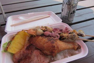 BBQ lunch from the pavilion
