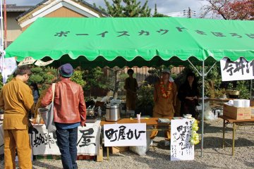 <p>Food tents were on hand</p>