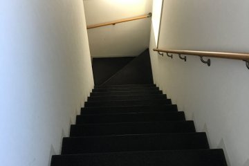 <p>Flight of stairs, no lift</p>