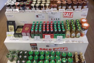 <p>Jams, sauces and sauerkrauts in the shop</p>