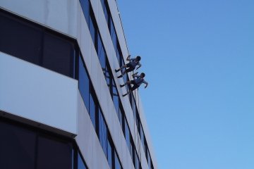 <p>Delreves Vertical Dance Company</p>