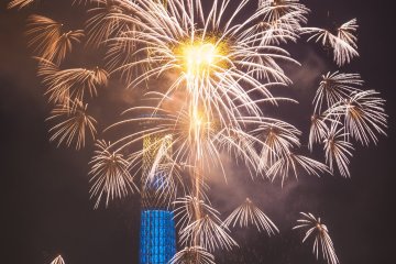 The variety of the fireworks is beautiful