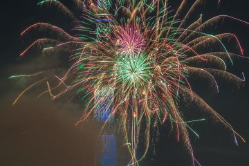 Snakes of light, sizzling through the sky