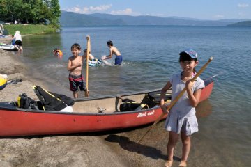 New paddlers prior to launch
