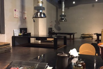 One of the corner of Yakiniku Kou Restaurant with the floor mate table-Japanese traditional style