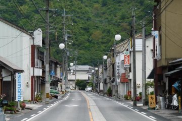 the main road leading to the train station