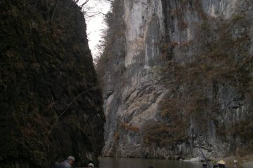 <p>The boat is parked, and visitors are invited to take a walk deeper to the anticipated "Lion's Snout" rock.</p>