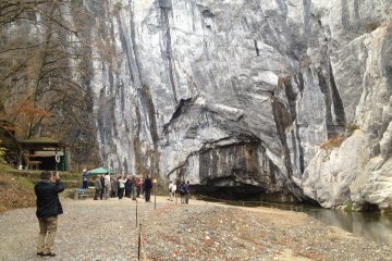 <p>"Shishigahana", or the "Lion's Snout", the great rock wall that extends downwards, resembling the nose of a lion. Geibikei (which literally means "Majestic Snout") earned its name from this rock.</p>