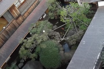 <p>Looking down at Asakura's garden</p>