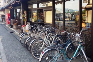 A leisurely ride on a bicycle is a great way to explore Amanohashidate and the surrounding bays.&nbsp;
