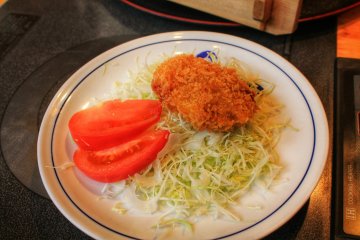 Fried kurobuta croquette