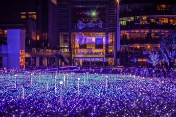 <p>This colorful attraction is located towards the front of Midtown Tower&nbsp;</p>
