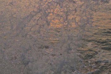 Sunset into the blowhole