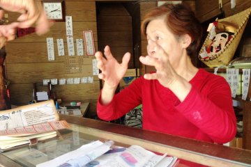 The manager at Takeri's corner store explains the timeless and unchanged process of making shigare, a delicate Japanese sweet that sounds like the autumn rain.
