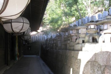 A quiet corner behind the building