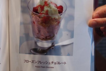 Frozen fresh chocolate