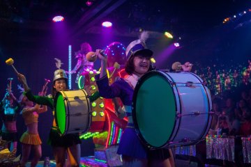 <p>The marching band</p>

