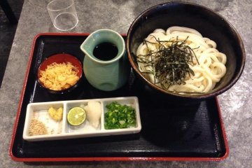 "Bukkake Udon" at the restaurant Yamada Shitsu
