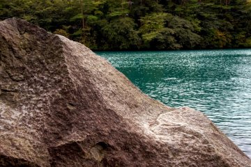 One of the Goshikinuma behind bolder