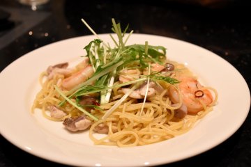 <p>Seafood pasta, my recommendation!</p>
