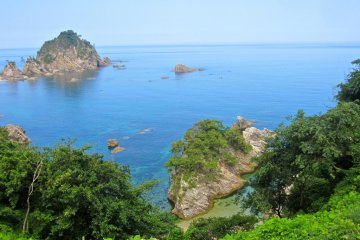 Natane Island rock formation