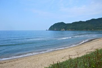On Higashi Hama Beach. I had it all to myself