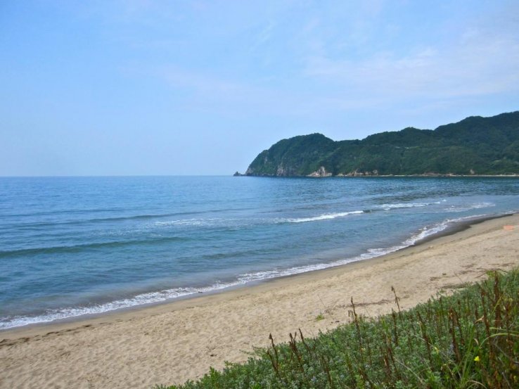On Higashi Hama Beach. I had it all to myself