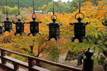 <p>Lanterns in the main prayer hall</p>
