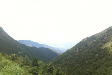 Looking down on Nakatsugawa from the road