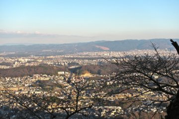 <p>Looking southeast at Umeyashiki Station partway down the upper cable car</p>
