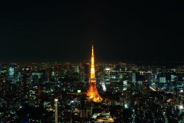 <p>Pemandangan Tokyo Tower dari Mori Tower</p>
