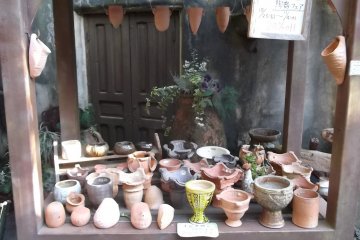 <p>Ceramics for sale at the Cottage of Warmth</p>
