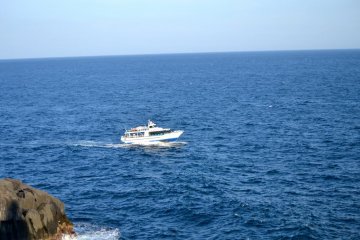 The sightseeing cruise boat