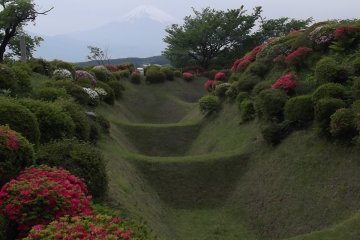 <p>Overlooking Yamanaka Castle site</p>
