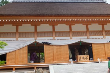 <p>Prayers conducted in the lecture hall.</p>
