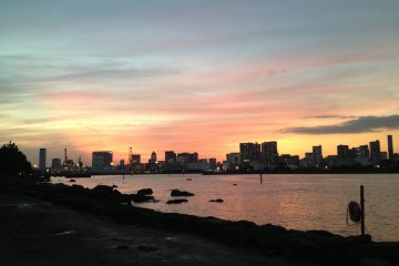 <p>The best scene of cotton candy sky is of course on the west side, just behind the office buildings.</p>
