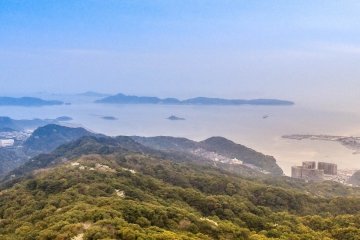 <p></p>

<p>Further eastwards still the bay opens out into the sea revealing just some of the many small distant islands</p>
